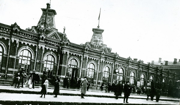 Вакзал станцыі Менск Лібава-Роменскай чыгункі