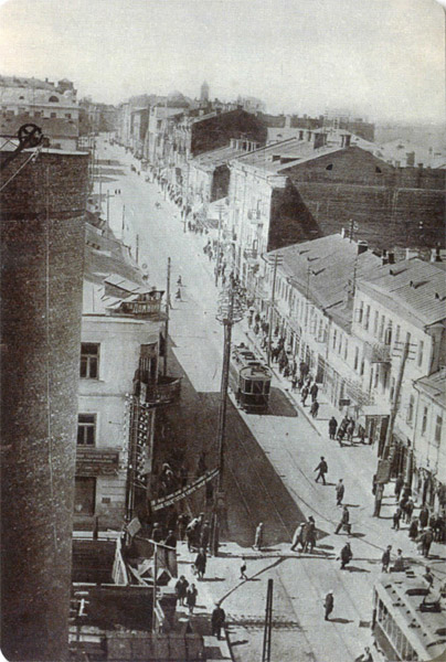 Рэканструкцыя Захар'еўскай вуліцы ў 1930-я гады